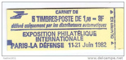 France Carnet N° 2155-C1 **,gomme Brillante, Sans Numéro Conf. Philexfrance 82 Bleu - Andere & Zonder Classificatie