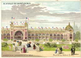 EXPOSITION UNIVERSELLE DE 1900 Palais Du Genie Civil RV Grand Magasins De LA VILLE DE SAINT DENIS - Mostre