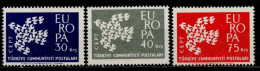 Turquie YT 1599-1601 Neuf Sans Charnière XX MNH Europa 1961 - Unused Stamps