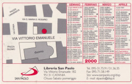 Calendarietto - Libreria San Paolo - Catania - Anno 2000 - Petit Format : 1991-00