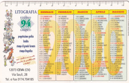 Calendarietto - Litografia Studio 94  - Ceva - Cuneo - Anno 2000 - Tamaño Pequeño : 1991-00