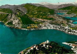 12649224 Lugano TI Monte Bre Monte San Salvatore E Gruppo Monte Rosa Luganersee  - Altri & Non Classificati