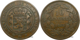 Luxembourg - Grand-Duché - Willem III - 10 Centimes 1865 A - TTB/XF40 ! - Mon5671 - Luxemburgo