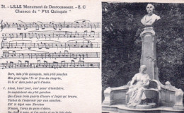 59 -  LILLE - Monument De Desrousseaux  - Chanson Du " P'tit Quinquin " - Lille