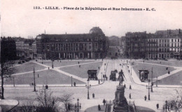 59 -  LILLE - Place De La Republique Et Rue Inkermann - Lille