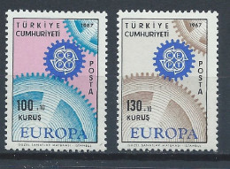 Turquie YT 1829-1830 Neuf Sans Charnière XX MNH Europa 1967 - Neufs