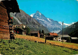 12649130 Zinal VS Dorfpartie Mit Blick Zum Besso Walliser Alpen Zinal VS - Autres & Non Classés