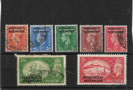 MOROCCO AGENCIES  BRITISH CURRENCY 1951 SET SG 94/100 FINE USED Cat £75 - Uffici In Marocco / Tangeri (…-1958)