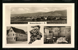 AK Rommelshausen I. R., Cafe Zum Kernenturm, Innenansicht, Panorama  - Other & Unclassified