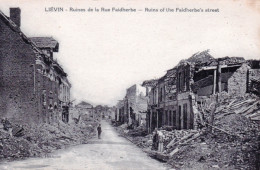 62 - Pas De Calais -  LIEVIN - Ruines De La Rue Faidherbe - Guerre 1914 - Lievin