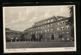 AK Rüsselsheim A. M., Parkschule, Hofansicht  - Rüsselsheim