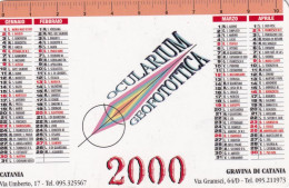 Calendarietto - Paletra - Pianeta Sport - Alessandria - Anno 2000 - Petit Format : 1991-00