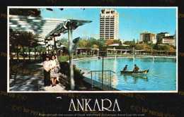 Postcard - 1970/80 - 10x15 Cm. | Turkey, Ankara - Genclik Park - Boaters. * - Turquia
