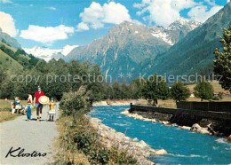 12647772 Klosters GR Diethelm Promenade An Der Landquart Mit Silvretta Und Canar - Sonstige & Ohne Zuordnung