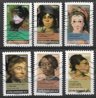 France 2012  Oblitéré Autoadhésif  N° 675 - 676 - 677 - 679 - 680 - 682    "  Portraits De Femmes  Dans La Peinture  " - Usati