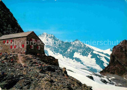 12647752 Britanniahuette Berghaus Im Saastal Taeschhorn Dom Egginerhorn Gletsche - Sonstige & Ohne Zuordnung