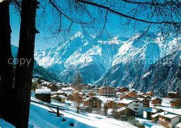 12647742 Graechen VS Winterpanorama Mit Weisshorn Brunegghorn Bishorn Walliser A - Autres & Non Classés