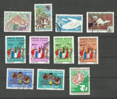 MADAGASCAR N°536, 539, 546, 547, 549 à 555 Cote 4€ - Madagascar (1960-...)