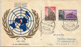 Fdc AICFDC/Italia: FAO 1955; Viaggiata; AF_Trieste - FDC