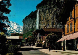12647640 Lauterbrunnen BE Dorfstrasse Staubbach Wasserfall Grosshorn Berner Alpe - Other & Unclassified