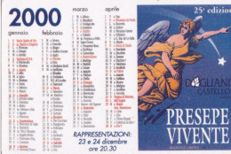 Calendarietto - Presepe Vivente - Dogliani - Cuneo - Anno 2000 - Tamaño Pequeño : 1991-00