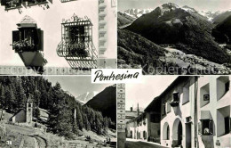 12647618 Pontresina Ortsmotiv Kirche Fenstergitter Alpenpanorama Pontresina - Andere & Zonder Classificatie