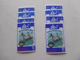 NOUVELLES HEBRIDES     P410/413 ET 414/417 * *   14e  JAMBOREE MONDIAL EN NORVEGE - Neufs