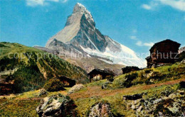 12646510 Zermatt VS Matterhorn Mont Cervin Berghuetten Gebirgspanorama Zermatt - Sonstige & Ohne Zuordnung
