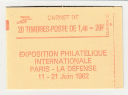 France Carnet N° 2102-C8a ** Gomme Mate, Conf. 8 Philexfrance 82 - Sonstige & Ohne Zuordnung