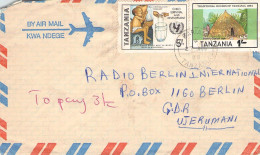 TANZANIA  - AIRMAIL 1988 - BERLIN/GDR  / 7003 - Tanzania (1964-...)