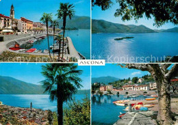 12646148 Ascona Lago Maggiore Hafen Panorama Strand Ascona - Otros & Sin Clasificación