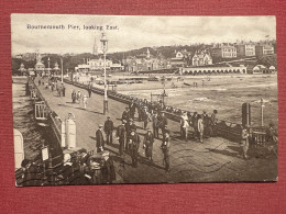 Cartolina - Regno Unito - Bournemouth Pier - Looking East - 1917 - Unclassified