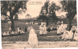 CPA Carte Postale Maroc Fez Pèlerinage Au Cimetière De Bab Ftouh 1924 VM80140 - Fez (Fès)