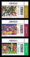 !a! GERMANY 2024 Mi. 3825-3827 MNH SET Of 3 SINGLES From Upper Right Corners - Olympic Games 2024, Paris - Ongebruikt