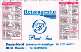 Calendarietto - Reiseagentur - Mirabella L. - Anno 2000 - Kleinformat : 1991-00