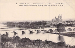 TOURS LA VUE GENERALE LA LOIRE LE PONT DE PIERRE LA CATHEDRALE SAINT GATIEN - Tours