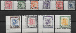 1951 Libia Regno Indipendente Fezzan 10v. MNH Sass. N. 14/23 - Sonstige & Ohne Zuordnung