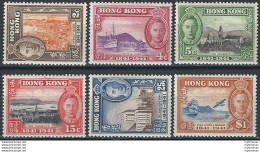 1941 Hong Kong Giorgio VI 6v. MNH SG. N. 163/68 - Autres & Non Classés