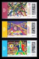 !a! GERMANY 2024 Mi. 3825-3827 MNH SET Of 3 SINGLES W/ Left Margins (a) - Olympic Games 2024, Paris - Nuovi