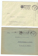 Österreich, 1941/42, 2 Feldpost-Kuverts Mit Zusatzstempel "Wiener Messe 1941 Bzw. 1942" (10439E) - Tarjetas
