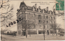 CPA - 93 - LIVRY GARGAN - Nouvel Immeuble Boulevard Chanzy - Animation - Pas Courant - 1913 - Livry Gargan
