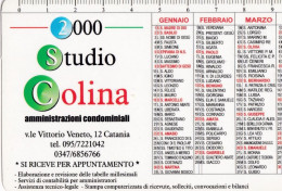 Calendarietto - Studio Colina - Catania - Anno 2000 - Formato Piccolo : 1991-00