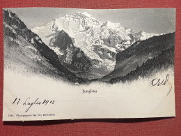 Cartolina - Switzerland - Jungfrau - 1902 - Ohne Zuordnung