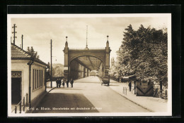 AK Kehl A. Rhein, Rheinbrücke Mit Deutschem Zollamt  - Customs