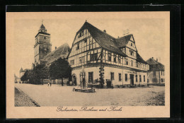 AK Grebenstein, Rathaus U. Kirche, Ortspartie  - Autres & Non Classés