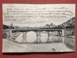 Cartolina - Roma - Ponte Sisto - 1900 Ca. - Otros & Sin Clasificación