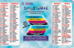 Calendarietto - Tutto Dtsmps - Catania - Anno 2000 - Petit Format : 1991-00