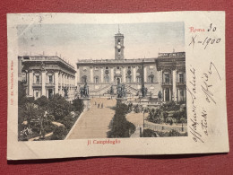Cartolina - Roma - Il Campidoglio - 1900 - Otros & Sin Clasificación