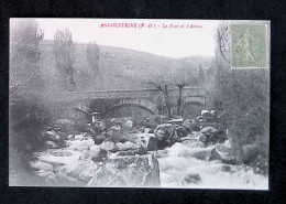 Cp, 66, Angoustrine, Le Pont Et L'Arrou, Voyagée 1919 - Sonstige & Ohne Zuordnung