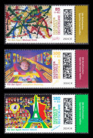 !a! GERMANY 2024 Mi. 3825-3827 MNH SET Of 3 SINGLES W/ Right Margins (b) - Olympic Games 2024, Paris - Ungebraucht